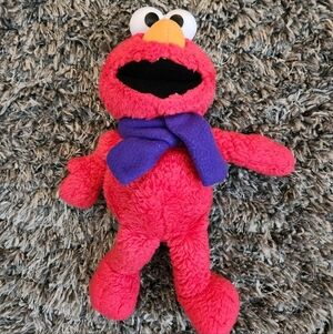 Sesame Street Red Elmo Stuffed Animal with Purple Scarf Kohl's Cares Winter
